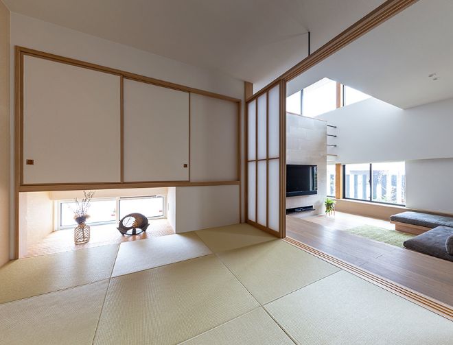 琉球畳の和室のある家　内装2(ダイワハウス：ジーヴォΣ)